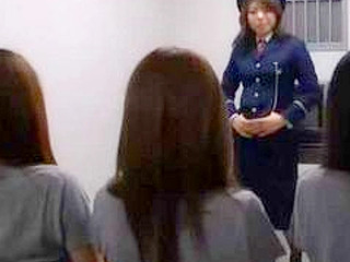 Sex-crazed beauties in shackles get fucked hard in Japanese XXX prison porn.