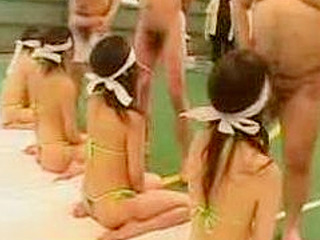 Blindfolded Nippon Pornstars Sharing Throbbing JapInvaders Say Hi to XXX Lineup